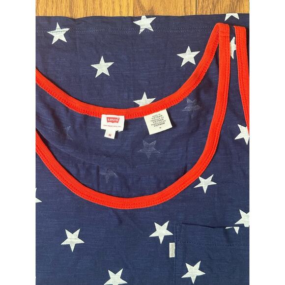 Levi’s patriotic star tank women’s size M - Picture 7 of 8